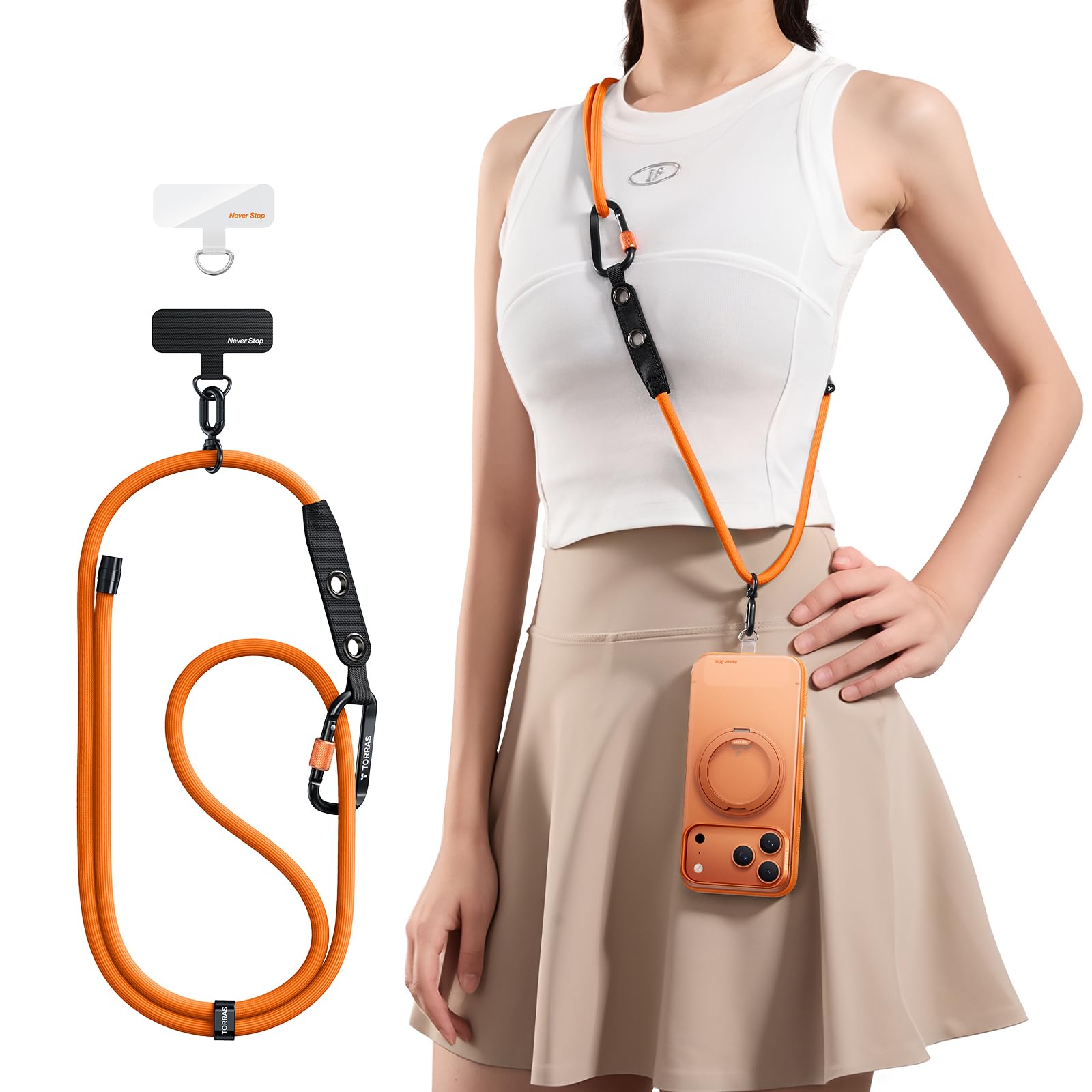 Amazon.com: TORRAS Phone Lanyard Crossbody w/Hanging Loops, 2